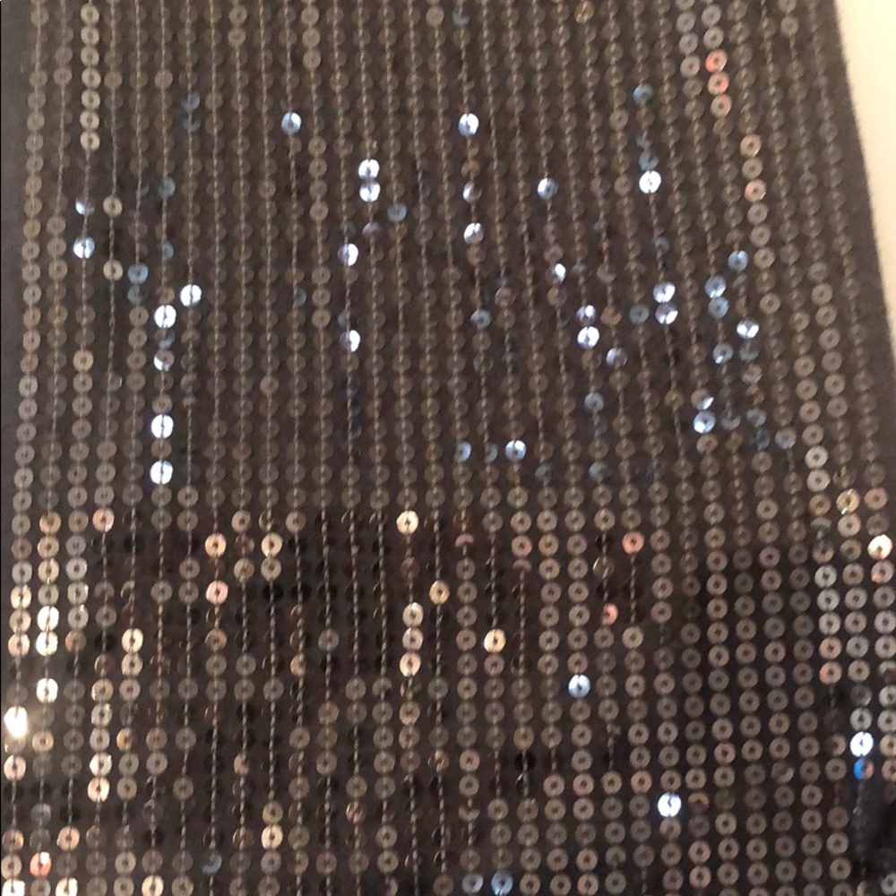 Aqua Gray Flat Sequin Scarf - Picture 2 of 5
